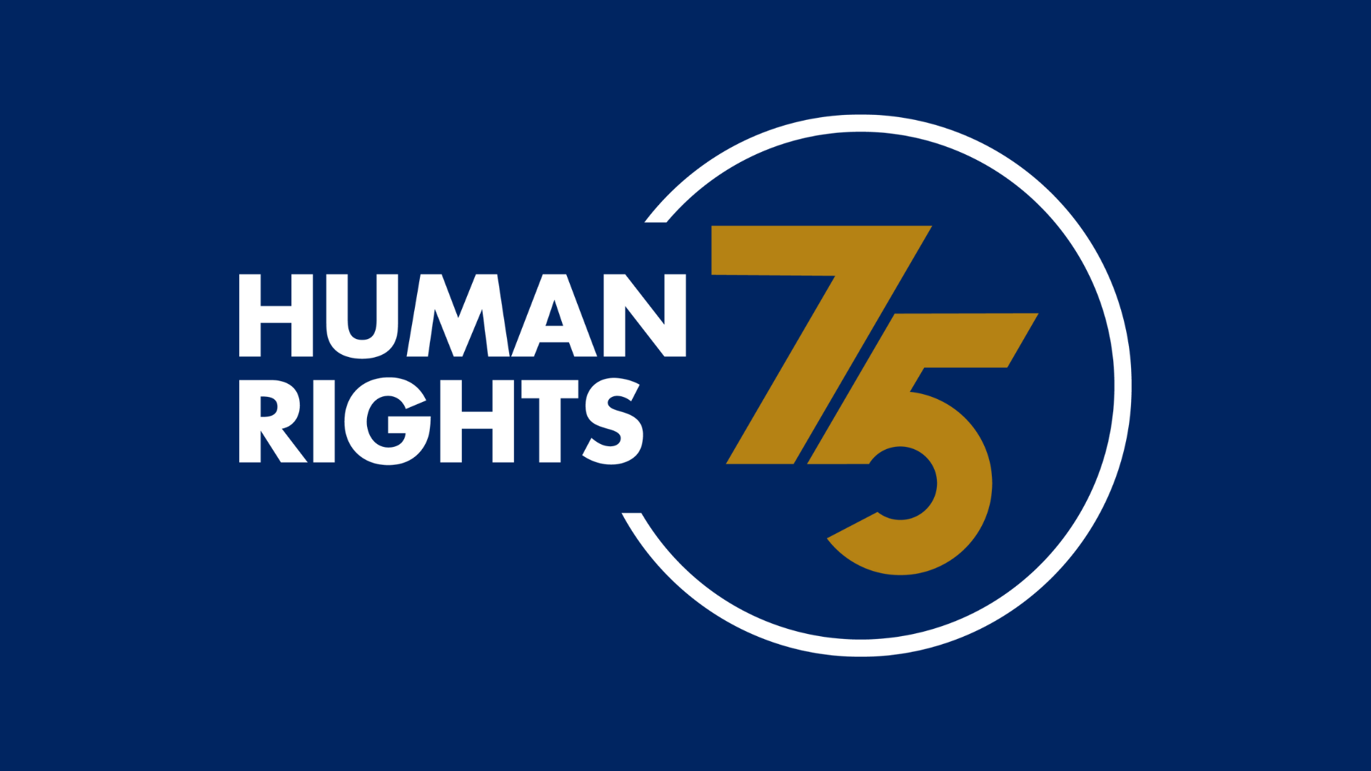 Human Rights 75 -logo