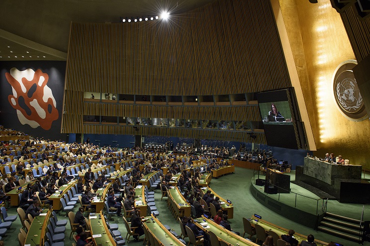 YK:n yleiskokouksen valmistelua.