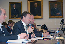 Finnish Foreign Minister Ilkka Kanerva addressed the U.S. Helsinki Commission on February 13. 