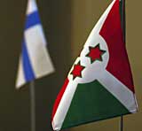 The flag of Burundi
