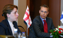 Foreign Minister Stubb and Georgian Foreign Minister Tkeshelashvili discussed the situation in Georgian conflict regions and the OSCE activities in Georgia.