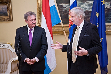 På agendan för de båda utrikesministrarnas samtal stod flera aktuella EU-frågor. Foto: Eero Kuosmanen