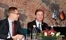 Utrikesminister Alexander Stubb träffade sin tyske kollega Guido Westerwelle i Helsingfors.