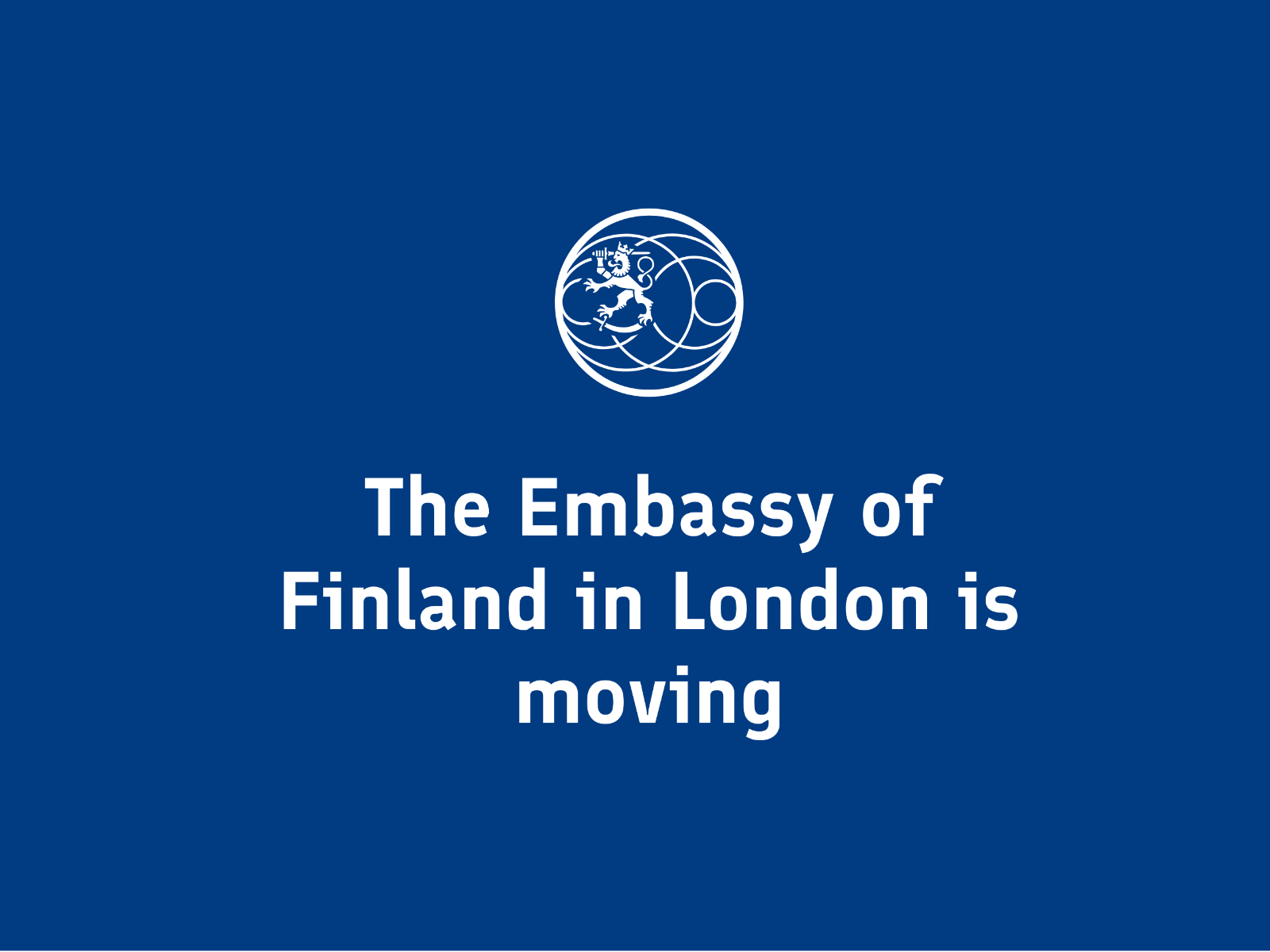 White text against a blue background