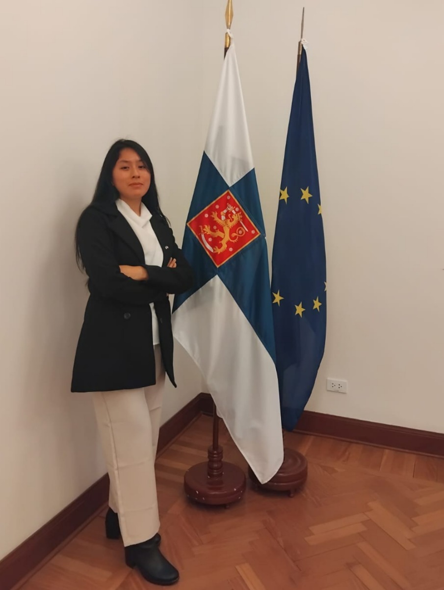 Cinthia López, "Embajadora de Finlandia por un día"