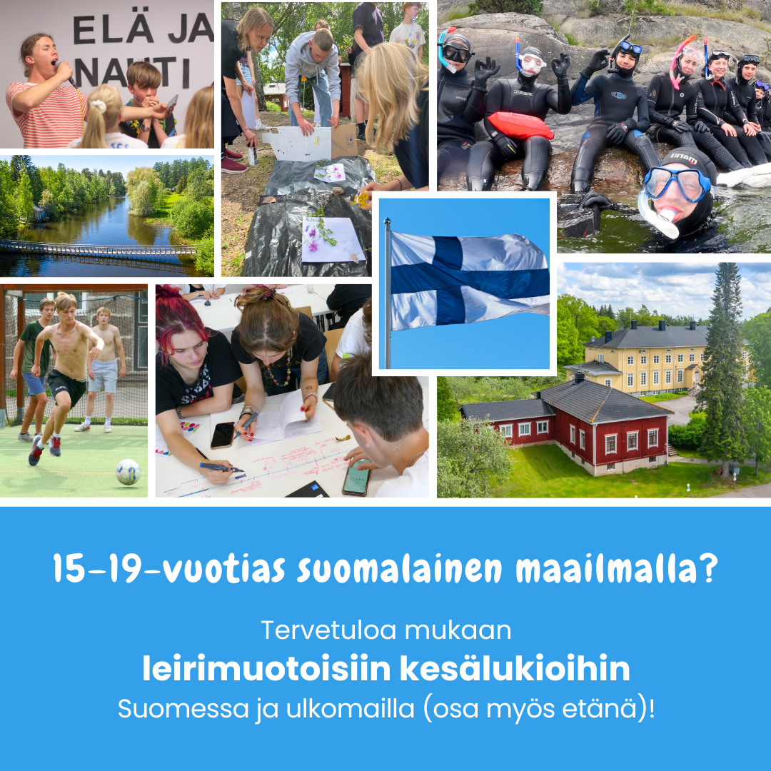 Kesälukioissa voi oppia suomea sekä lukioaineita Suomessa, ulkomailla ja etänä