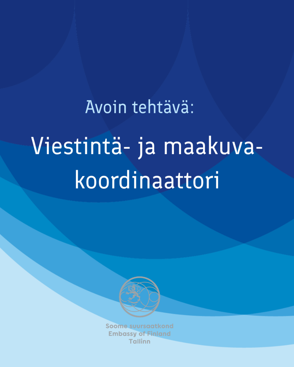 Avoin tehtävä: viestintä- ja maakuvakoordinaattori