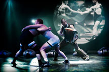 ´Accordion Wrestling´ is a riveting live show featuring film, music performance and choreographed wrestling.