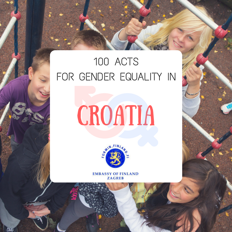 100 acts for gender equality CRO