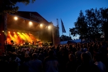  A beautiful summer night at the festival. 