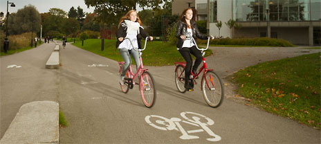 Biking in Helsinki, Finland