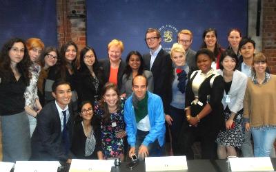 FCP participants with President Halonen