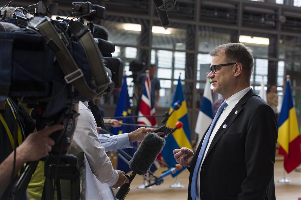 Juha Sipilä osallistui Eurooppa-neuvostoon kesäkuussa 2017.