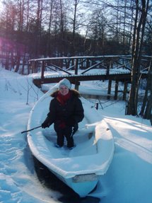 Kaukjärvi congelado. Foto Aliandra Barlete.