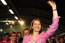 Mari Kiviniemi is Finland´s second female Prime Minister. (photo by Heikki Saukkomaa/Lehtikuva)