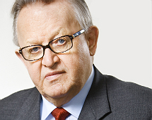 Martti Ahtisaari. Foto: CMI/Janne Mikkilä.