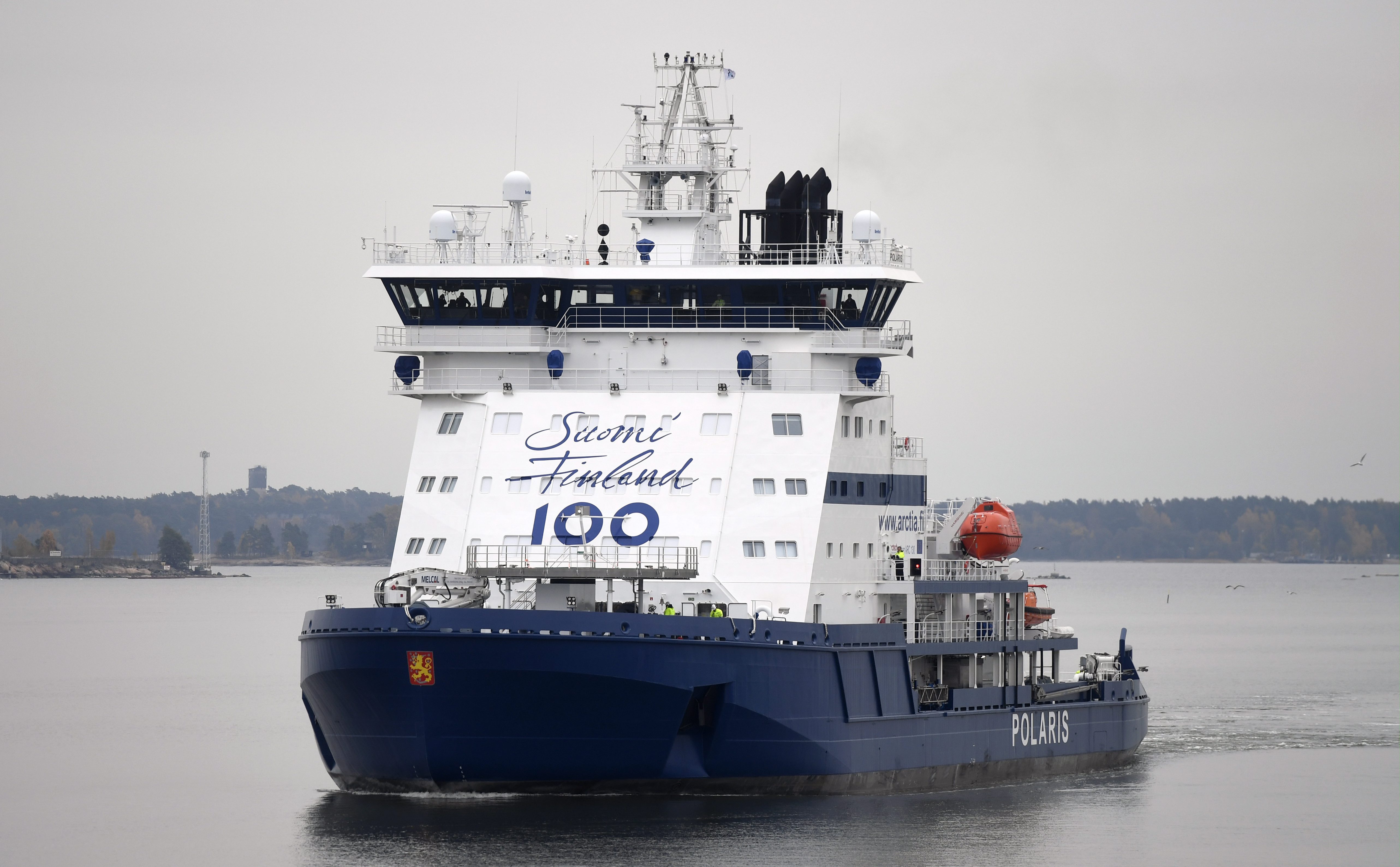 Polaris ice breaker (photo: Archtec), Polaris (photo: Arctia)