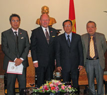 The letter presenting ceremony at the Ministry of Foreign Affairs of Vietnam