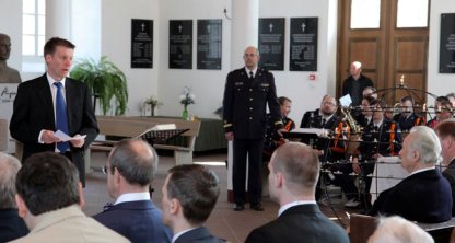 Vesa Vasara Jüripäeva jumalateenistuses.