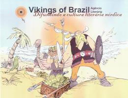 Vikings of Brazil -esitteen kansi, jossa viikinkejä