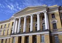 When they hear the word "university", many Finns think of the University of Helsinki´s main building, designed by Carl Ludwig Engel and completed in 1832 (Photo: Ida Pimenoff/Helsinki University).