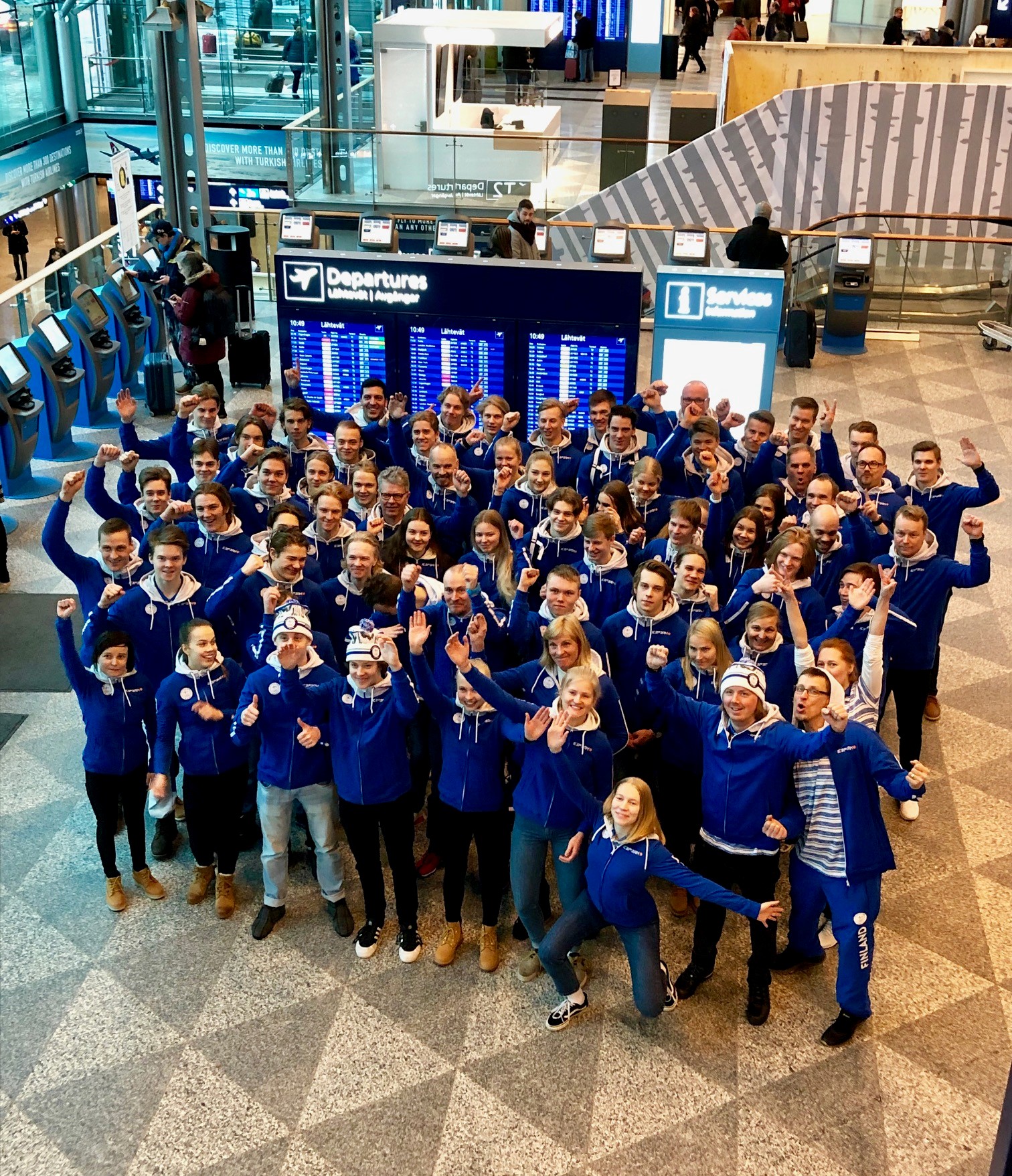 Finnish team at EYOF 2019
